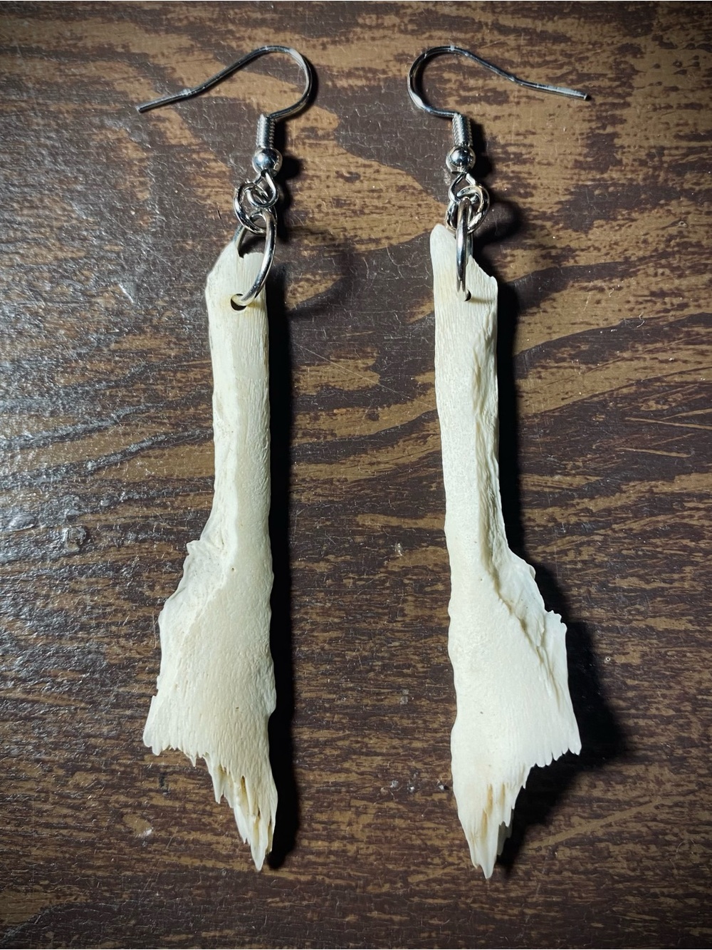 Possum skull fragments earrings